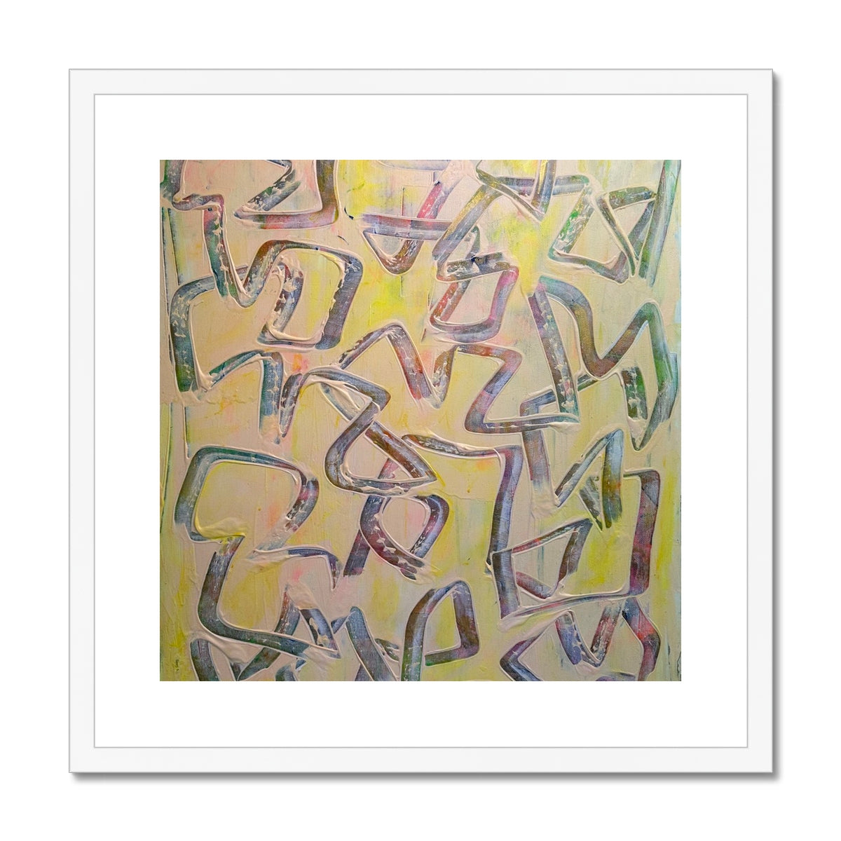 Journey to Joy (#3 Triptych) Abstract print Framed & Mounted Print