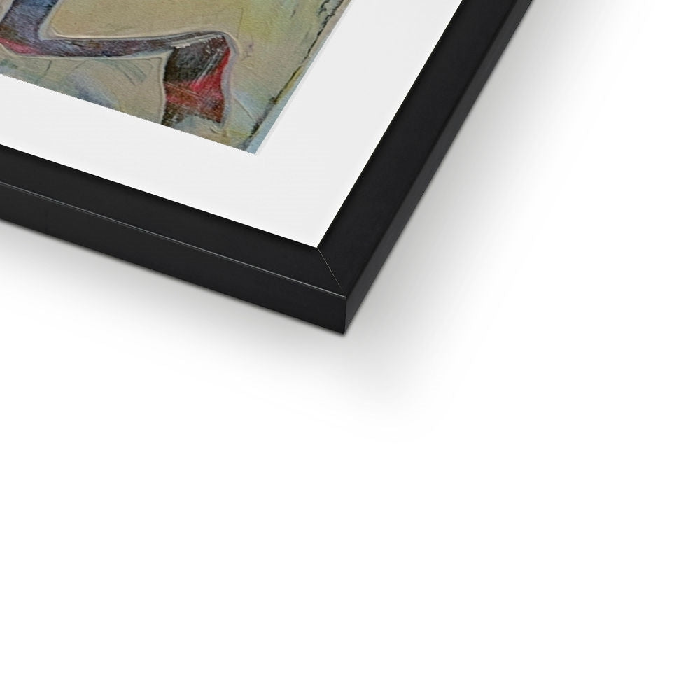 Journey to Joy (#3 Triptych) Abstract print Framed & Mounted Print