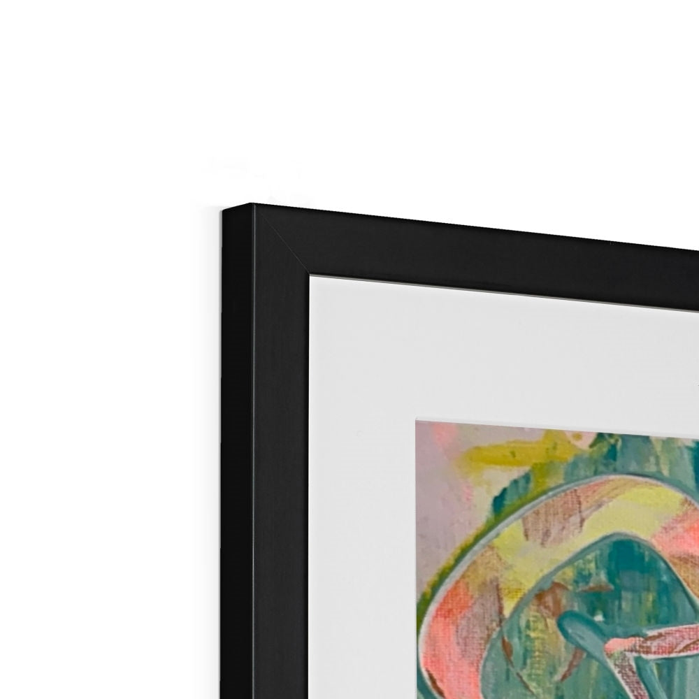 Journey to Joy (#2 Triptych) abstract Framed & Mounted Print