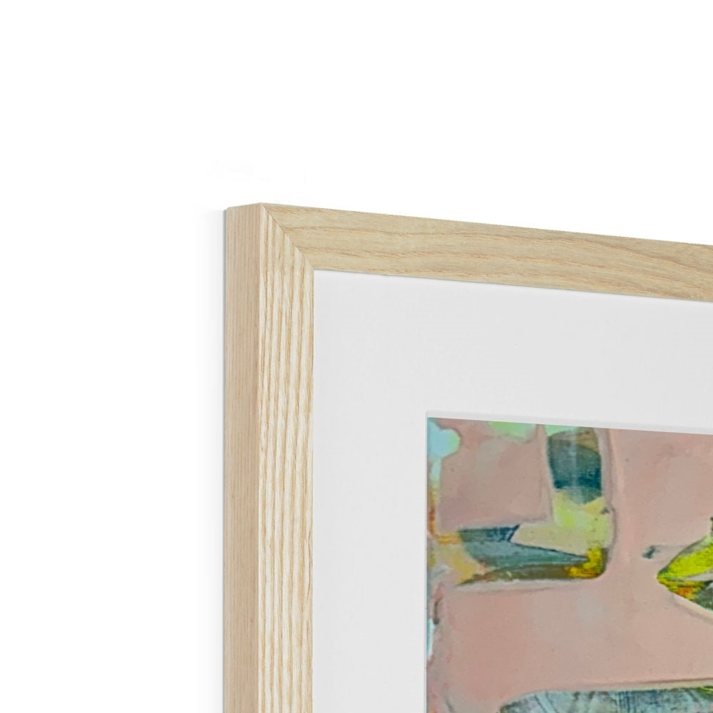 Journey to Joy (#1 Triptych) abstract Framed & Mounted Print