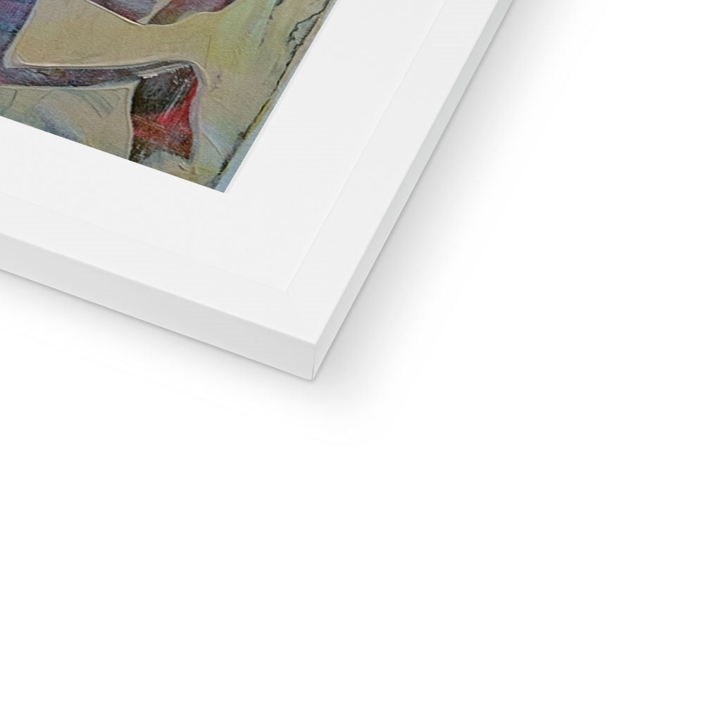 Journey to Joy (#3 Triptych) Abstract print Framed & Mounted Print