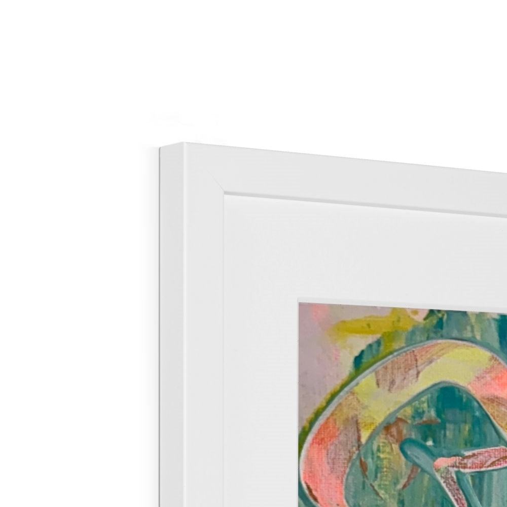 Journey to Joy (#2 Triptych) abstract Framed & Mounted Print