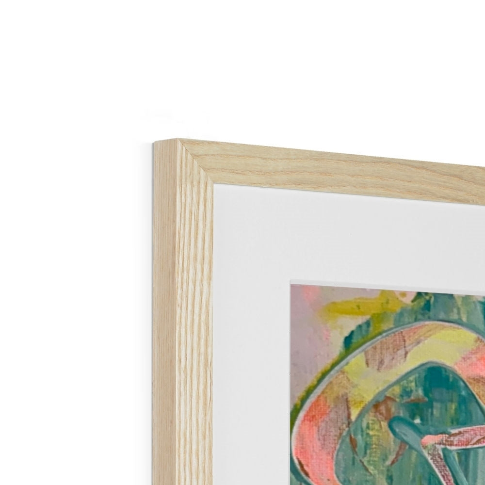 Journey to Joy (#2 Triptych) abstract Framed & Mounted Print