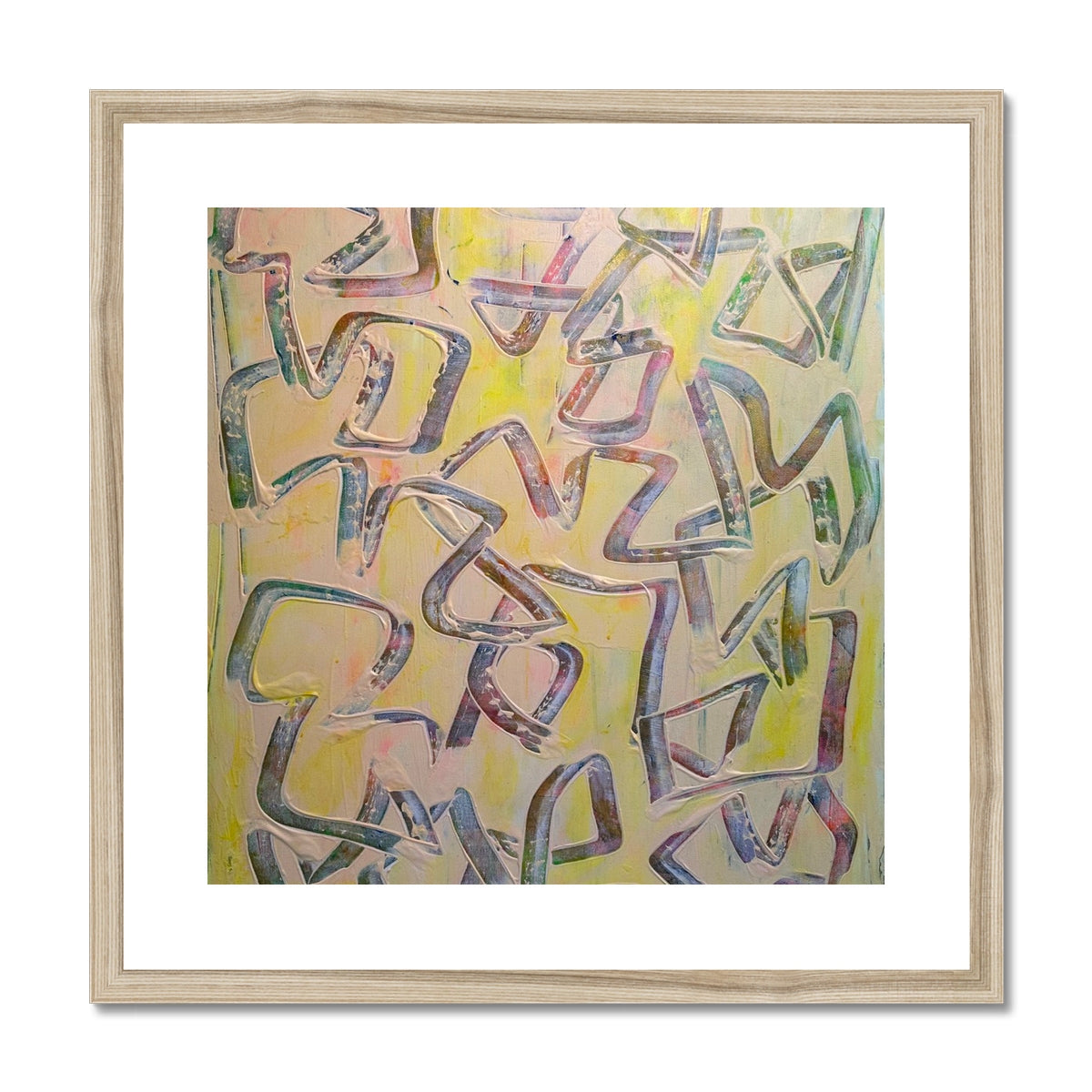 Journey to Joy (#3 Triptych) Abstract print Framed & Mounted Print