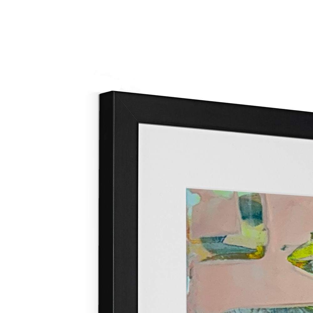 Journey to Joy (#1 Triptych) abstract Framed & Mounted Print