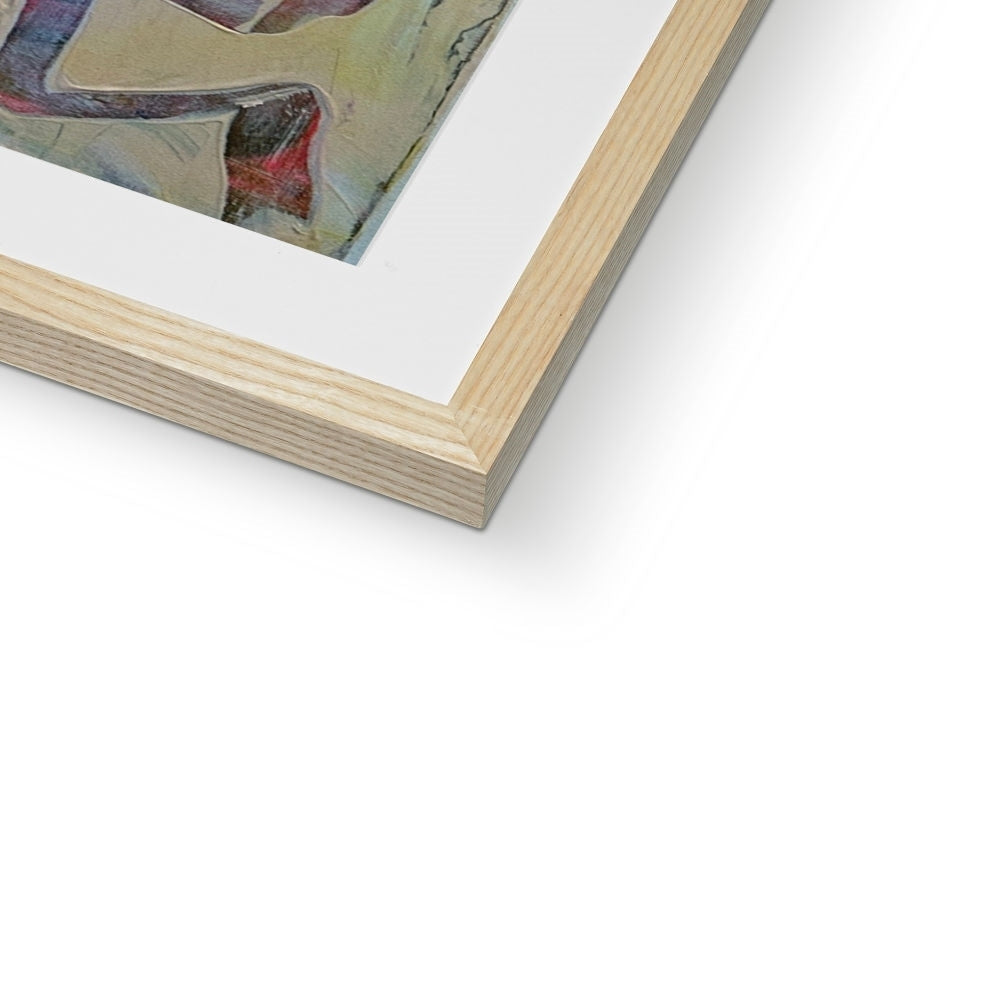 Journey to Joy (#3 Triptych) Abstract print Framed & Mounted Print