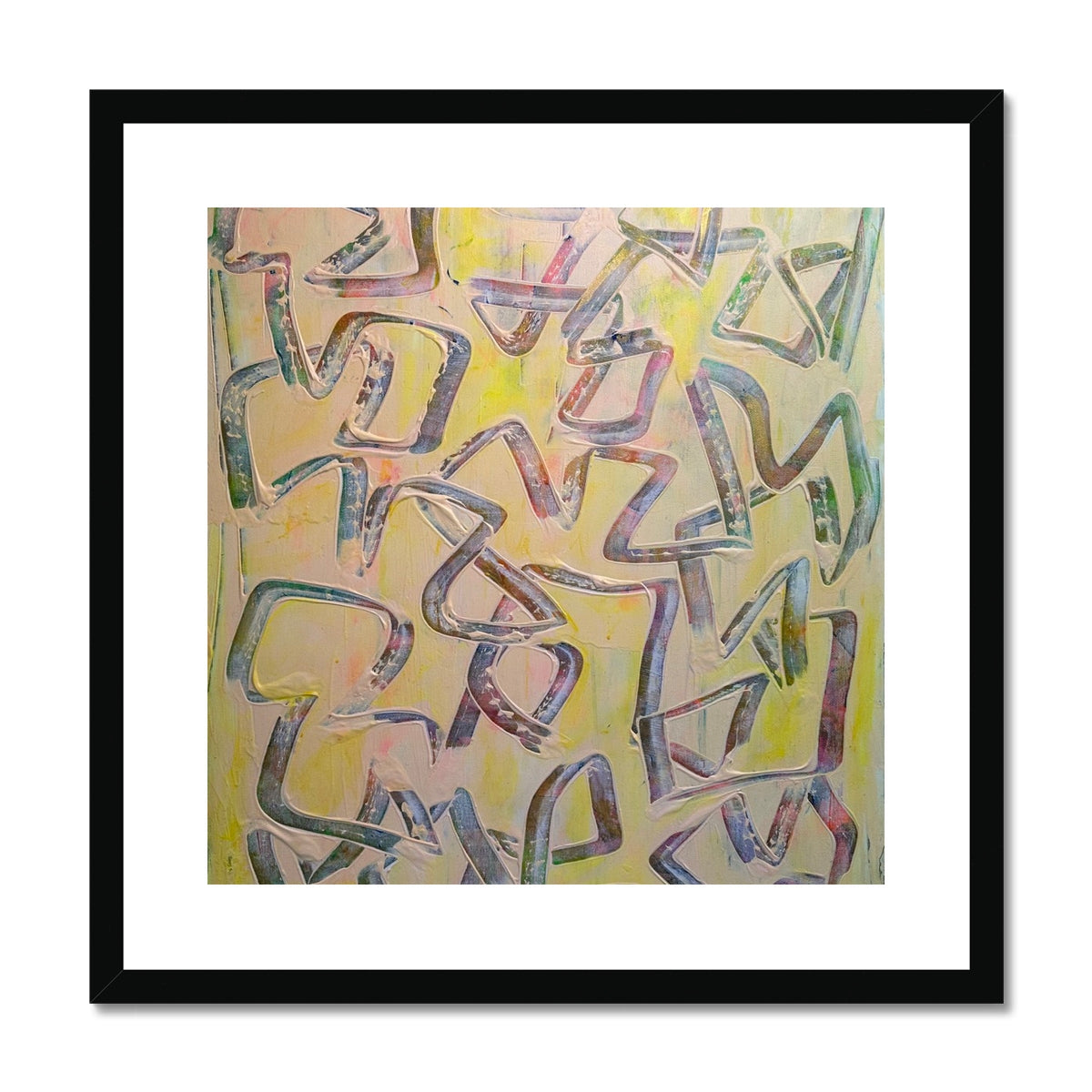 Journey to Joy (#3 Triptych) Abstract print Framed & Mounted Print