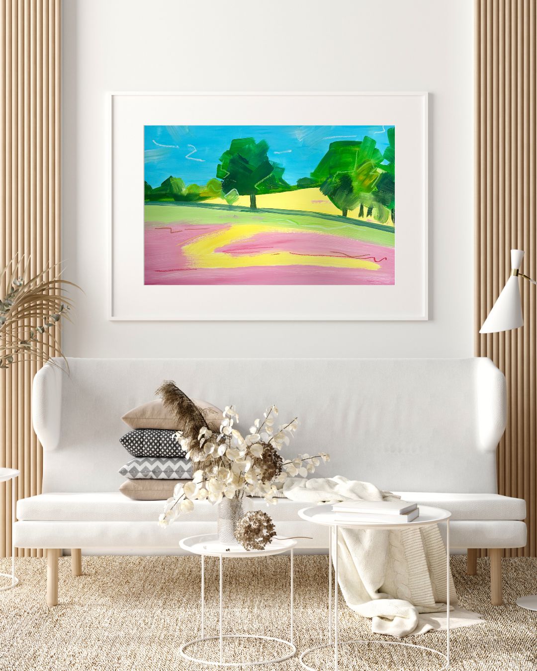 Brockwell Park at dusk (abstract painting)