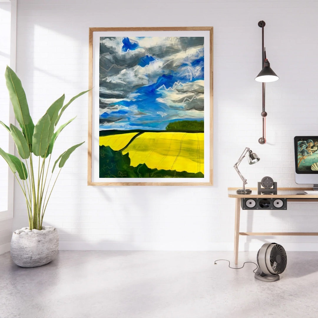 Yellow Drama (abstract painting)