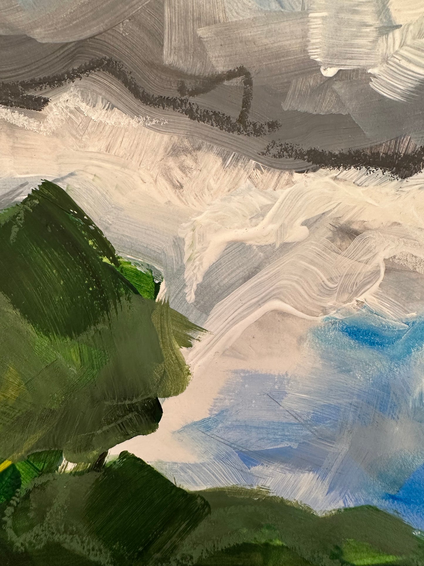 Near Stanpit Marsh (abstract painting)
