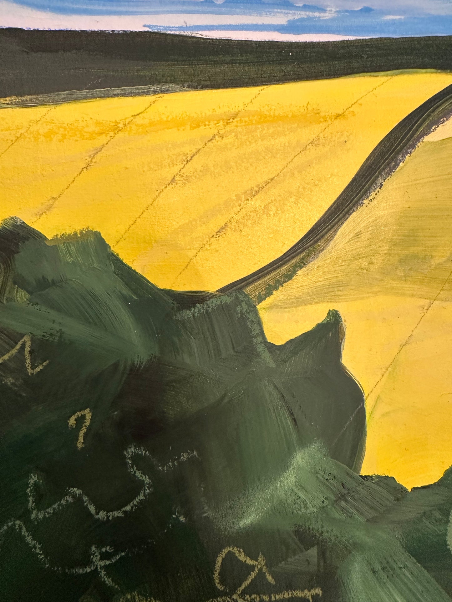 Yellow Drama (abstract painting)