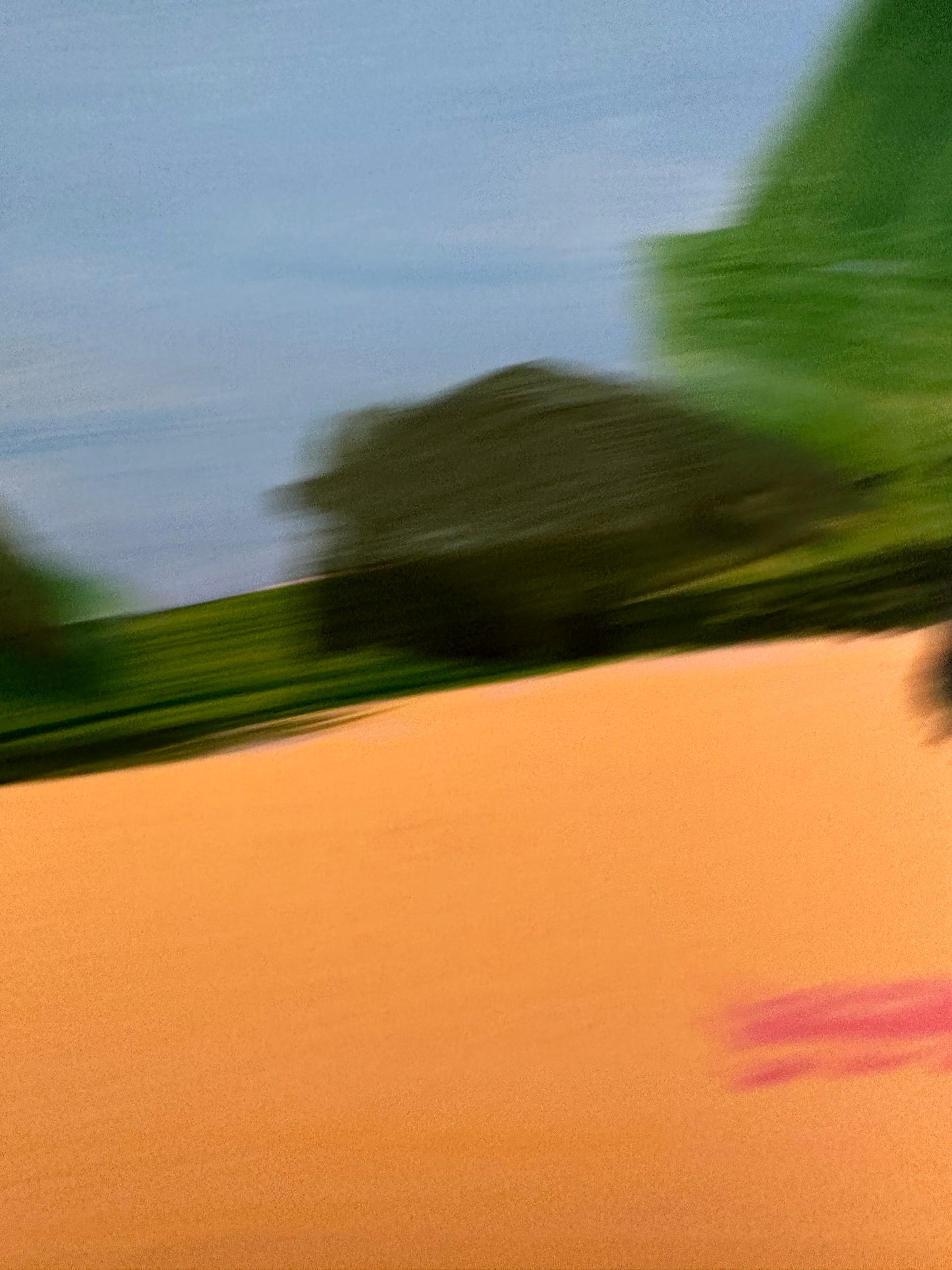 Brockwell Park at dusk (abstract painting)