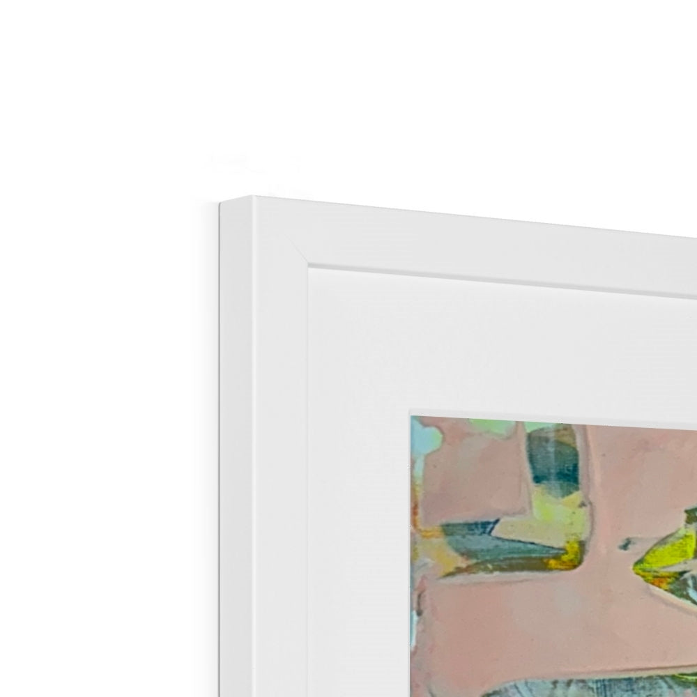Journey to Joy (#1 Triptych) abstract Framed & Mounted Print