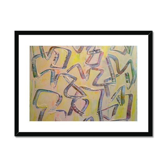 Journey to Joy (#3 Triptych) Abstract print Framed & Mounted Print