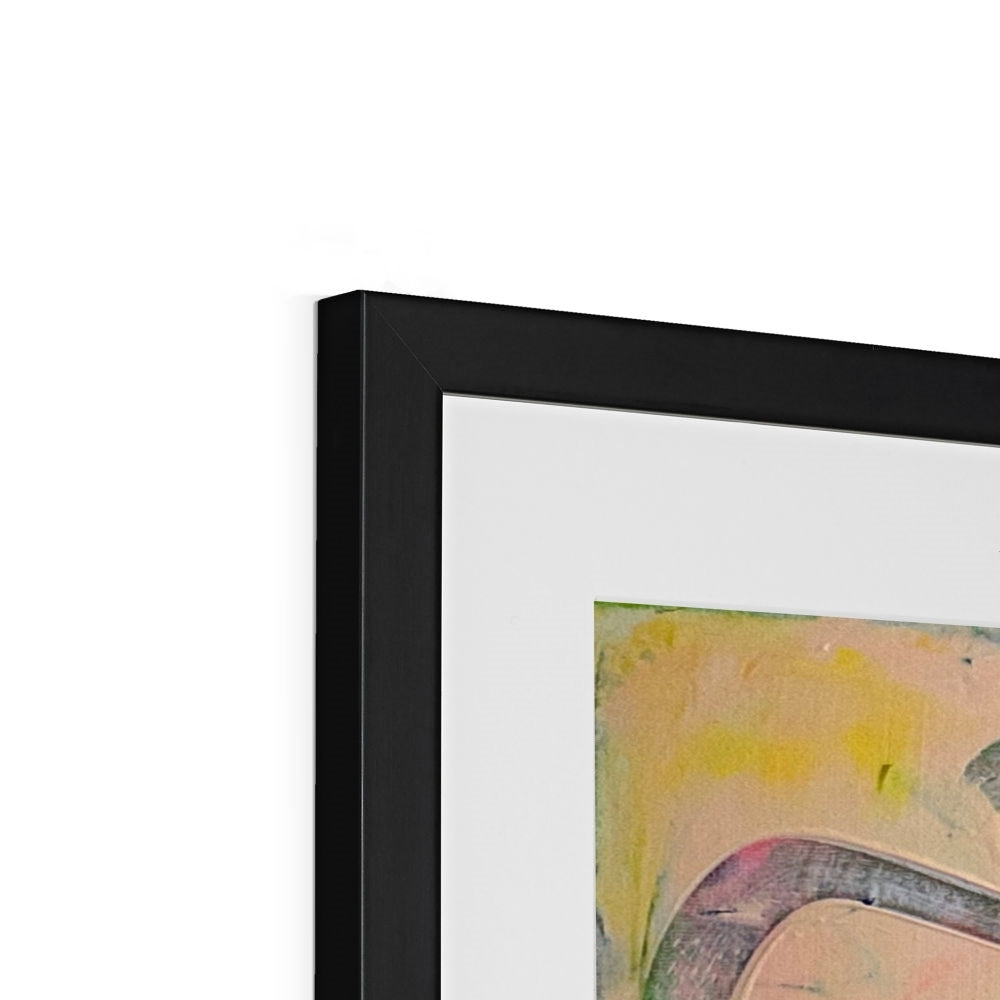 Journey to Joy (#3 Triptych) Abstract print Framed & Mounted Print