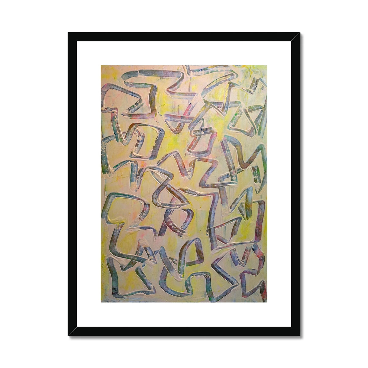 Journey to Joy (#3 Triptych) Abstract print Framed & Mounted Print