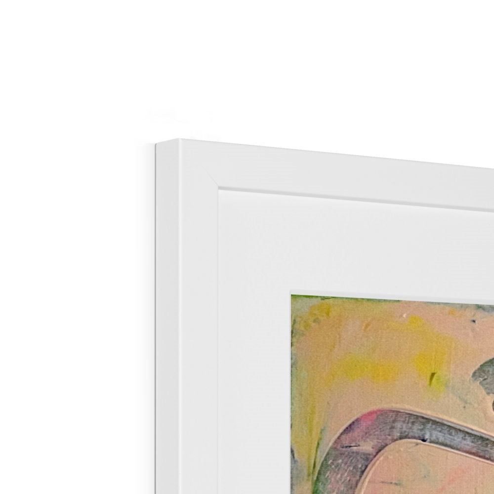 Journey to Joy (#3 Triptych) Abstract print Framed & Mounted Print