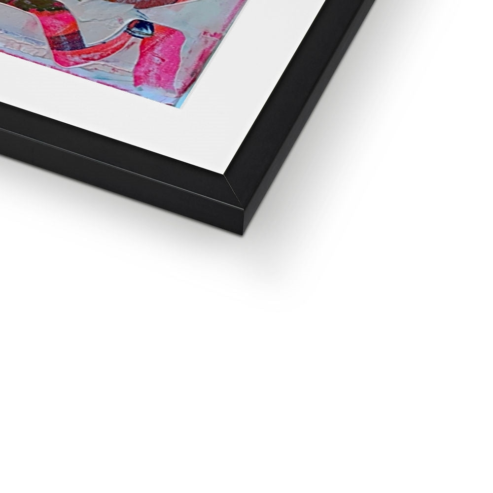 Journey to Joy (#1 Triptych) abstract Framed & Mounted Print